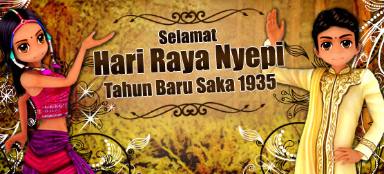 SELAMAT MERAYAKAN HARI RAYA NYEPI TAHUN BARU SAKA 1935 ^^